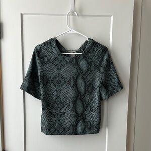 Olivaceous Green Boxy Short Sleeve T-Shirt